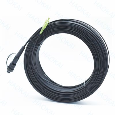 SC APC FTTA Fiber Optic Kablo 5.0mm G657A2 LSZH 5M Siyah yama kablosu