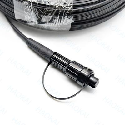 SC APC FTTA Fiber Optic Kablo 5.0mm G657A2 LSZH 5M Siyah yama kablosu