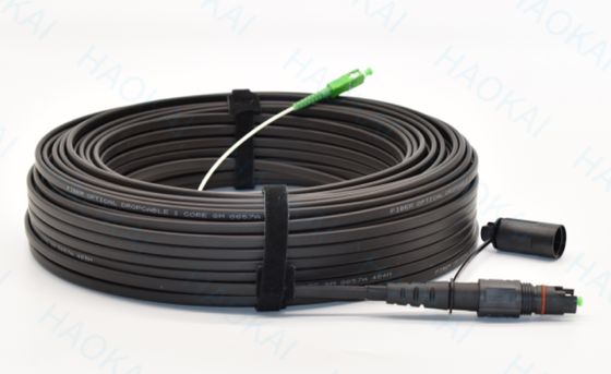 IP67 IP68 Su geçirmez Patch Cord Drop SC / APC Bağlantısı ile Fiber Optik Kablo