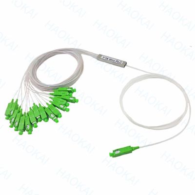 1X2 Mini Fiber PLC Splitter PBT Coupler SC / APC Bağlantısı ile
