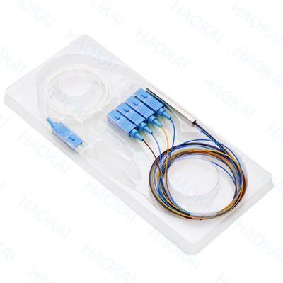FTTx Systems SC UPC Fiber Optic PLC Splitter 1x2 Mini Çelik Tüp