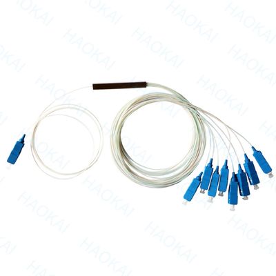 FTTH 1x4 1x8 Fiber PLC Splitter SC APC Bağlantısı ile Mini Çelik Tüp