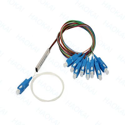 FTTH Mini Çelik Tüp Fiber Optic Splitter 1x16 PLC Splitter SC UPC Konektörü ile