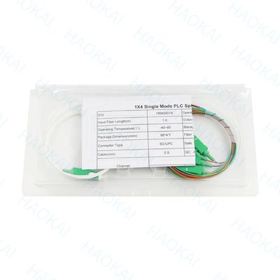 FTTH Mini Çelik Tüp Fiber Optic Splitter 1x16 PLC Splitter SC UPC Konektörü ile