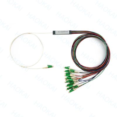 LC APC 1x16 Bağlantı Fiber PLC Splitter Mini Çelik Tüp Fiber Optics Splitter