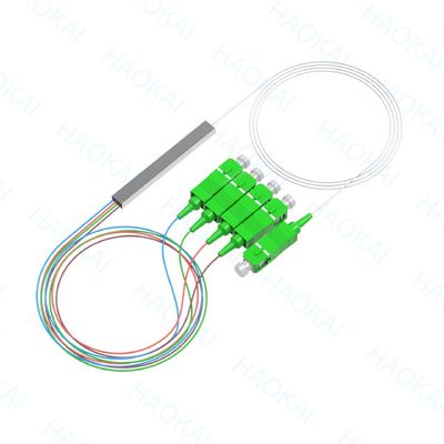 LC APC 1x16 Bağlantı Fiber PLC Splitter Mini Çelik Tüp Fiber Optics Splitter