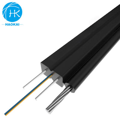 FTTH Kapalı İniş Kablosu Çelik Tel 1 çekirdek 2 çekirdek 4 çekirdek Öz Destekli Fiber Optik Kablo