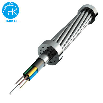 OPGW Fiber Optic Kablo G652d Merkezi Tüp Tipi Zemin Tel