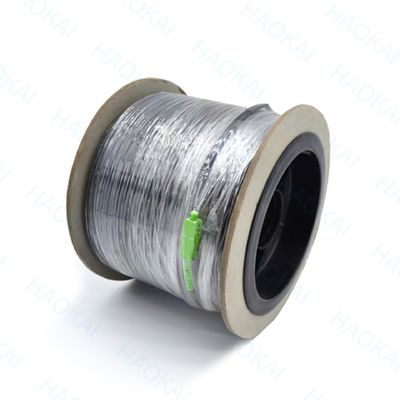 Dış FTTH Patch Kablosu 2 çekirdekli Çelik Tel Drop Fiber Optik Kablo 2SC-2SC Bağlayıcı