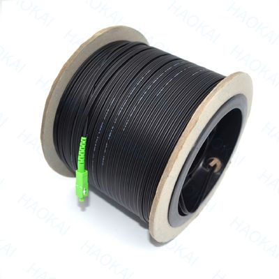 Dış FTTH Patch Kablosu 2 çekirdekli Çelik Tel Drop Fiber Optik Kablo 2SC-2SC Bağlayıcı