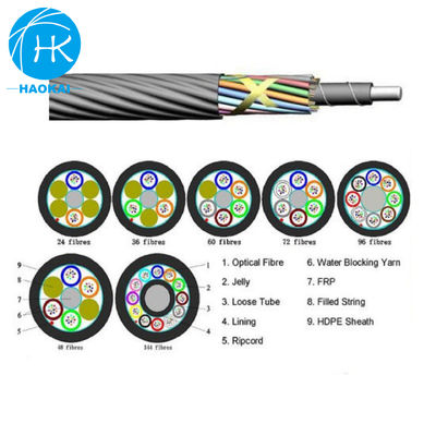 Dışarısı Tek modlu Mikro Havadan Üflenmiş Kablo Çöplü Çubuklu Havadan Üflenmiş Fiber Kablo