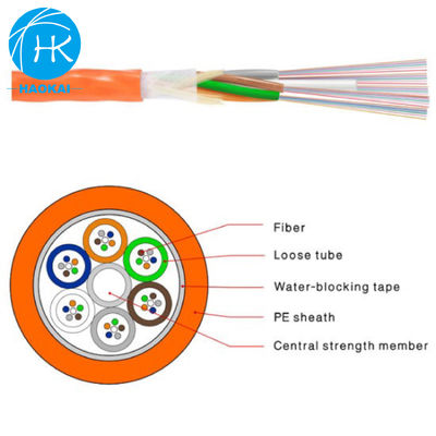 Dışarısı Tek modlu Mikro Havadan Üflenmiş Kablo Çöplü Çubuklu Havadan Üflenmiş Fiber Kablo