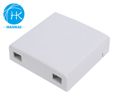 2port Kapalı FTTH Fesplat Kutusu Masaüstü SC LC UPC 86 tipi Mini Fiber Optic Rosette Kutusu