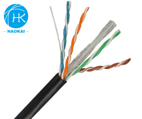 Katı Çıplak Bakır Kapalı LAN Kablosu UTP CAT6 Özel 4 çift 23awg 0.57mm 250MHz