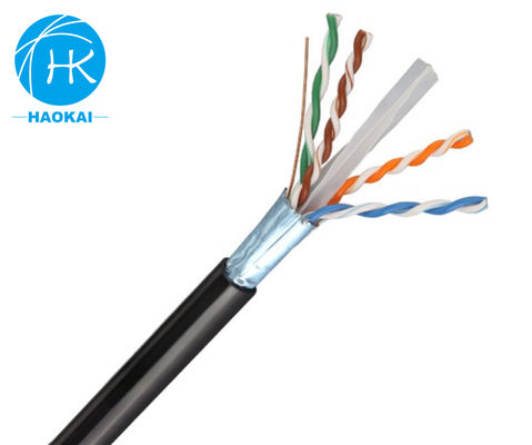 FTP CAT6A Kapalı LAN Kablosu 23awg Kalkanlı Bakır Ağ Kablosu