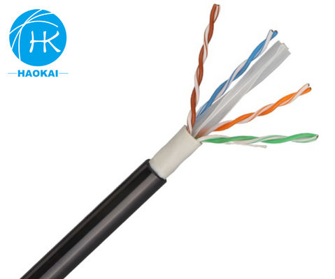 FTP CAT6A Kapalı LAN Kablosu 23awg Kalkanlı Bakır Ağ Kablosu
