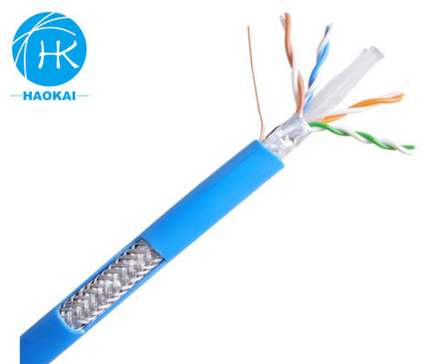 4 çift 23awg FTP CAT6 Dış İnternet Kablosu Jeli Dolu veya Jeli Dolu LAN Kablosu