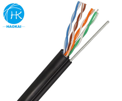 Dış UTP CAT5E Kablosu Güç ve Mesajla Saf Bakır LAN Kablosu