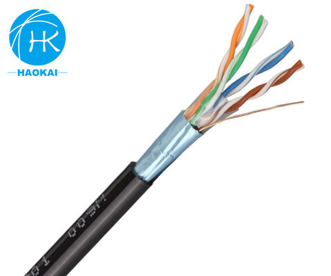 UTP CAT5E Dışarısı LAN Kablosu Mesajla Katı HDPE Izolasyonu