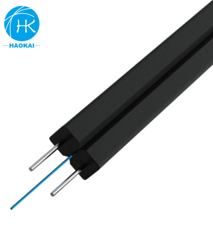 Çelik Tel LSZH FTTH Drop Kablo Kapalı Drop Fiber Optic Kablo GJXH G657a1