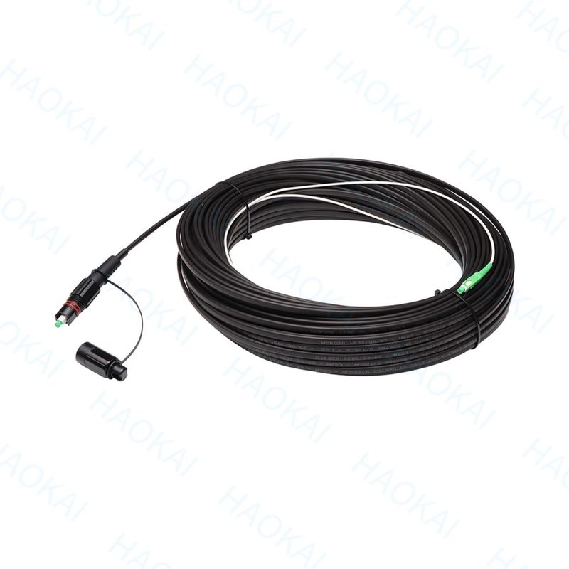 IP68 FTTX Çözüm Patch Cord FTTA Dış Fiber Kablo Su geçirmez SC APC LC Bağlantısı