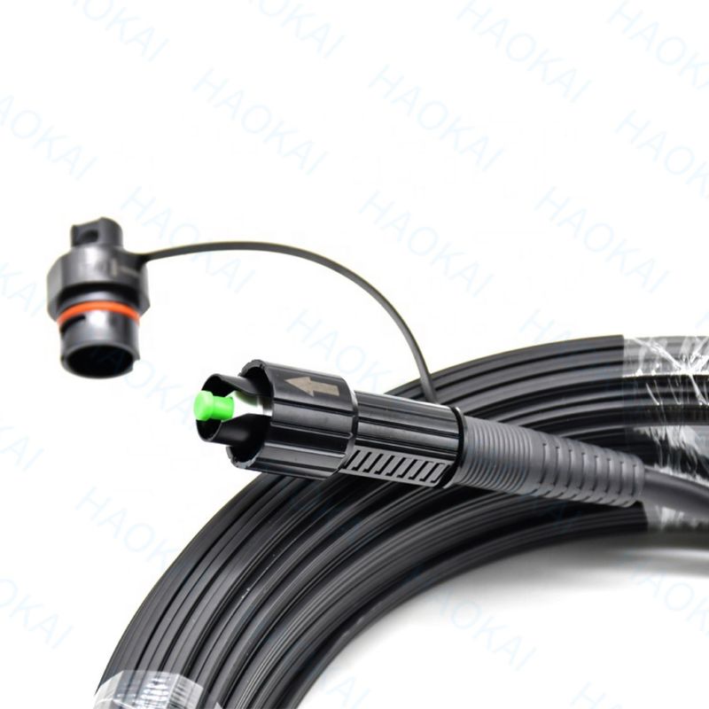IP67 IP68 Su geçirmez Patch Cord Drop SC / APC Bağlantısı ile Fiber Optik Kablo