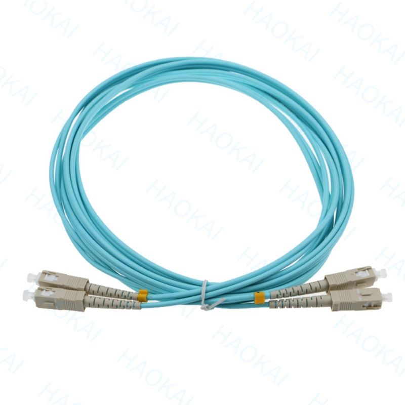 Sc Sc Om2 Optik Fiber Patch Kablo Veri İletişim Ağı Dupleks Multimode Kablo