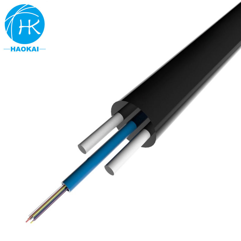 1 çekirdekli FRP düz FTTH düşme kablosu 1 - 12 lifli GYFXTY GYFXTBY kendi kendini destekleyen kablo